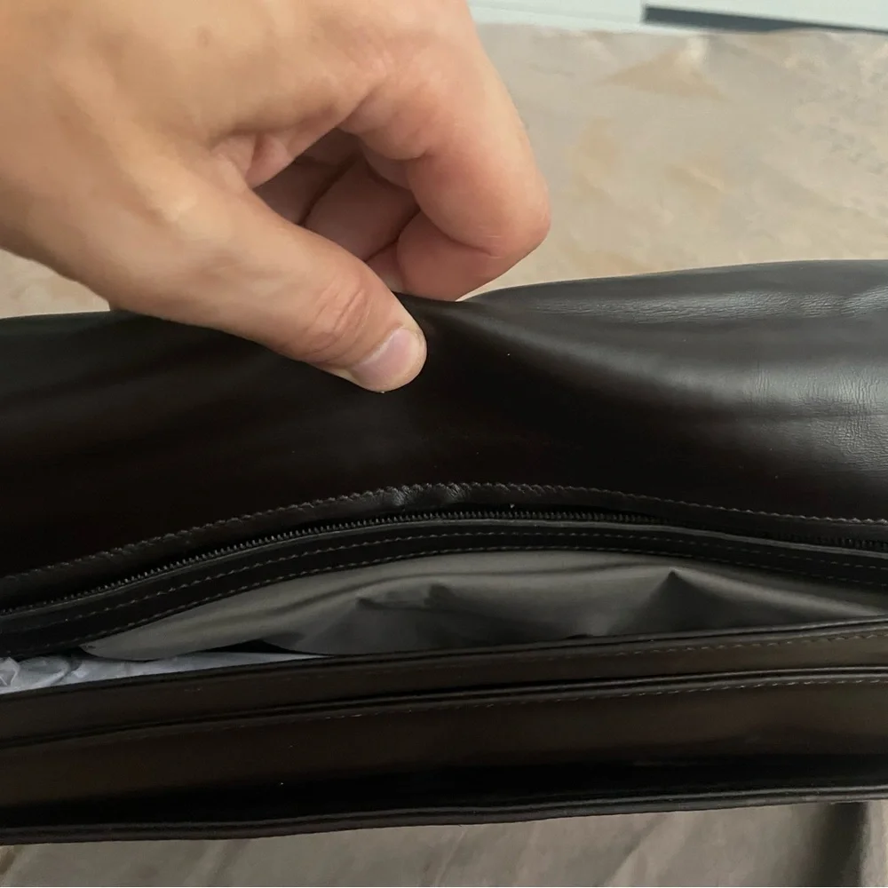 Bottega Veneta Mens Brown Briefcase